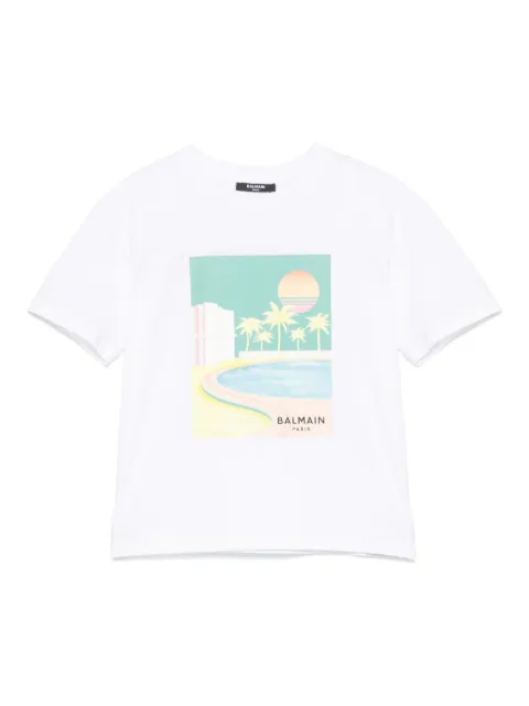 Balmain Kids graphic-print T-shirt