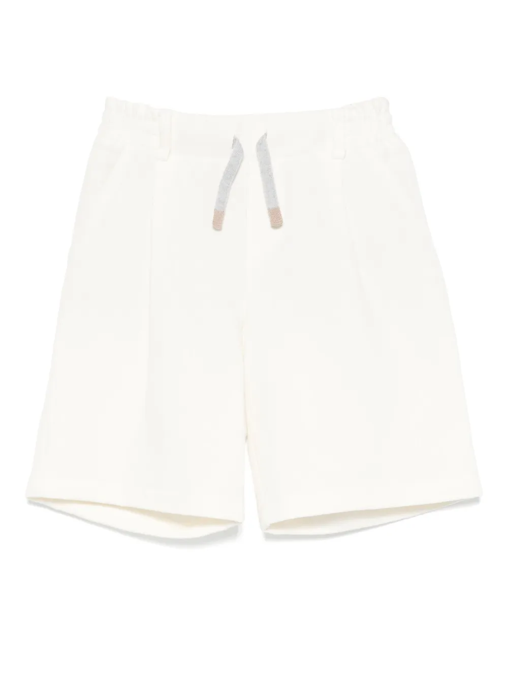 Eleventy Kids Geplooide shorts Wit