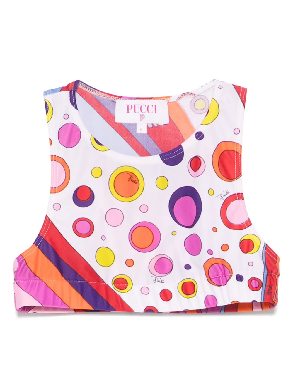 PUCCI Junior Tanktop met print Wit