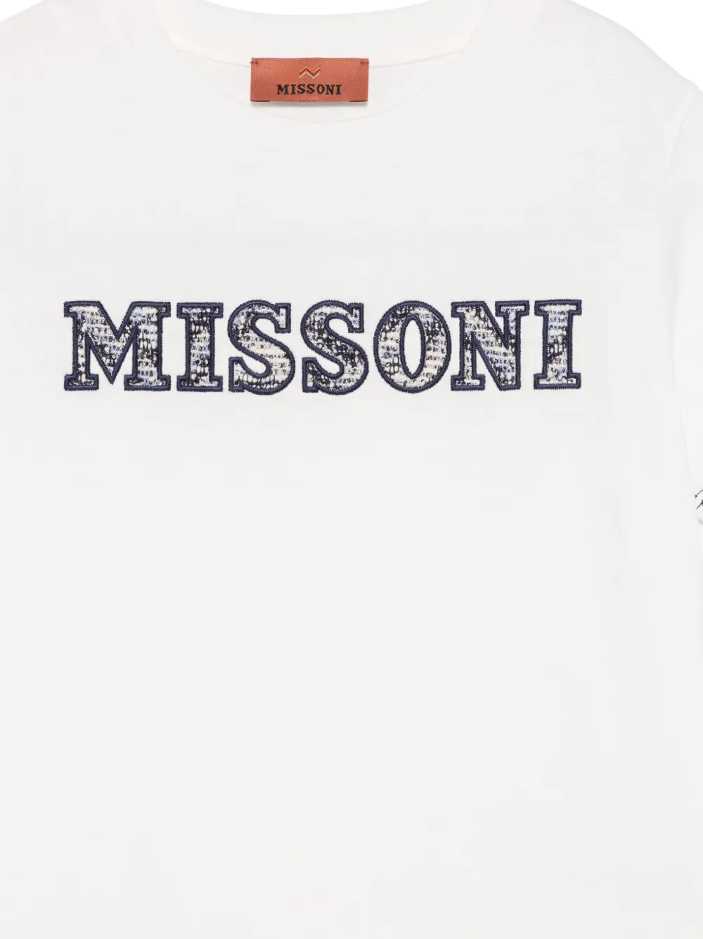 Missoni Kids T-shirt met logopatch Wit