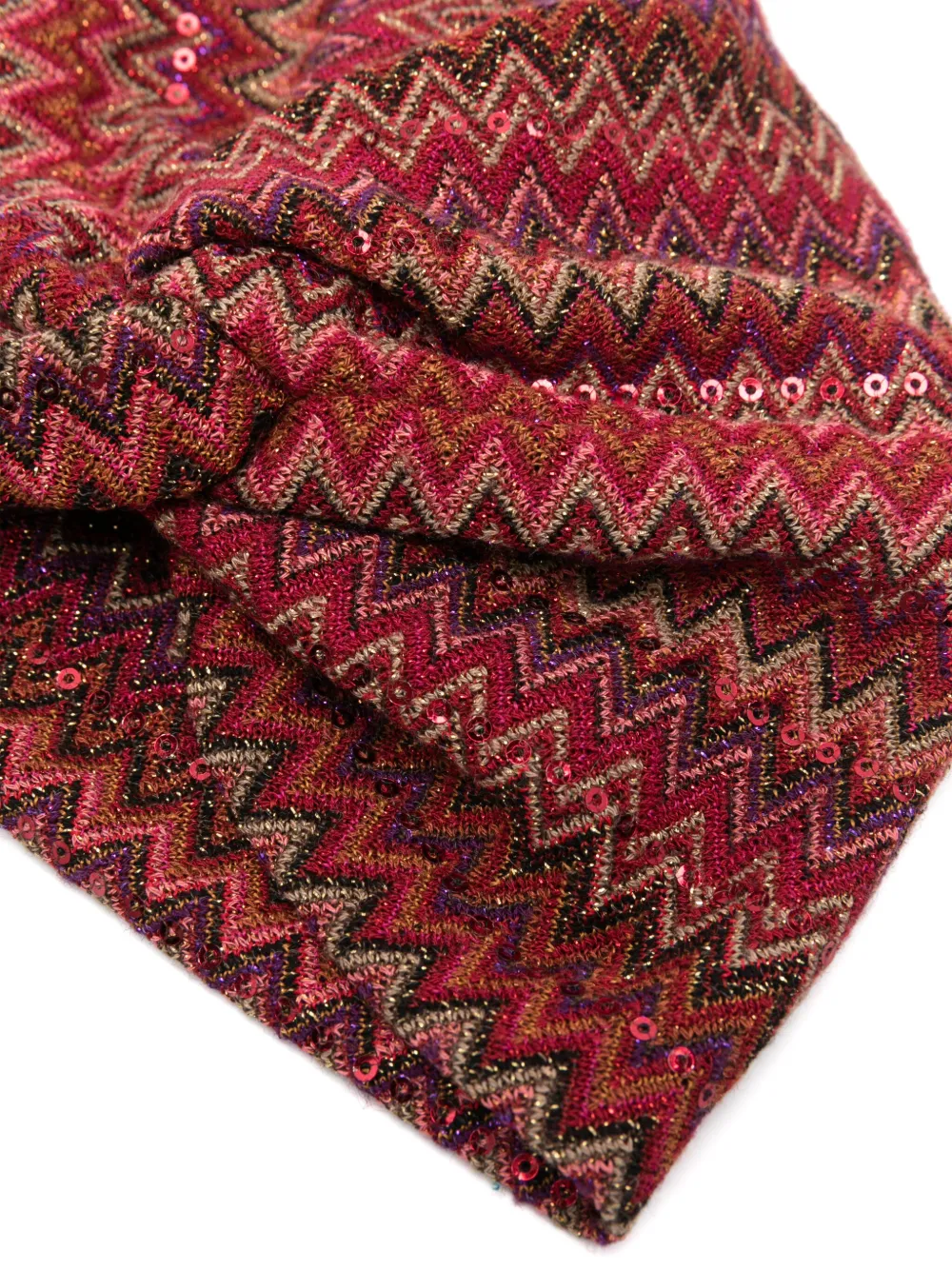 Missoni Kids Wikkeldoek met zigzag-patroon - Rood