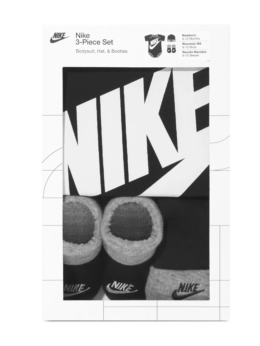 Nike Kids Babypakje met print Zwart