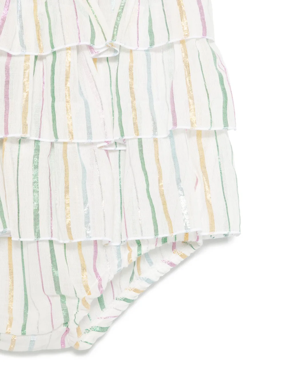 Shop Douuod Striped Shorts In Neutrals