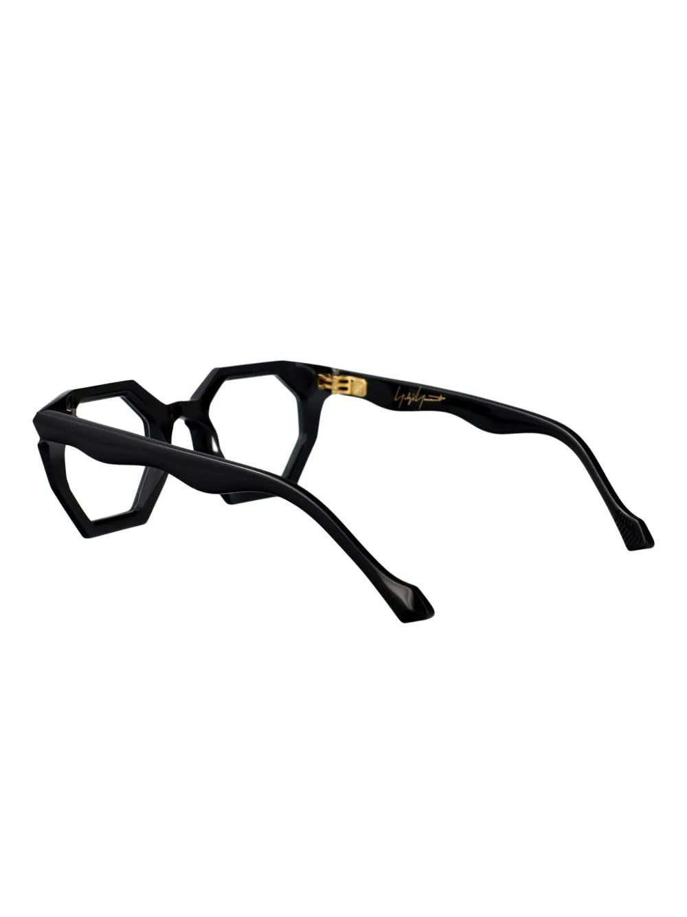 Yohji Yamamoto Bril met cat-eye montuur Zwart