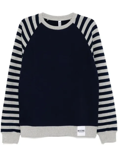 Moschino stripe detailing sweatshirt
