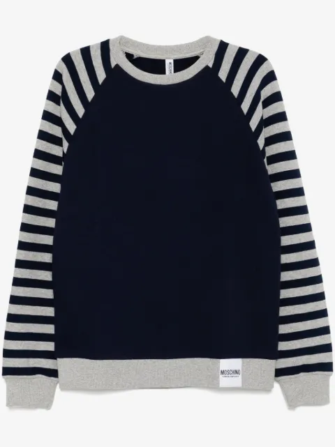 Moschino stripe detailing sweatshirt
