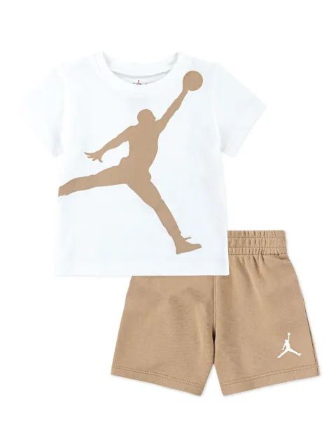 Jordan Kids logo shorts and t-shirt set
