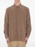 Saint Laurent polka-dots shirt - Brown