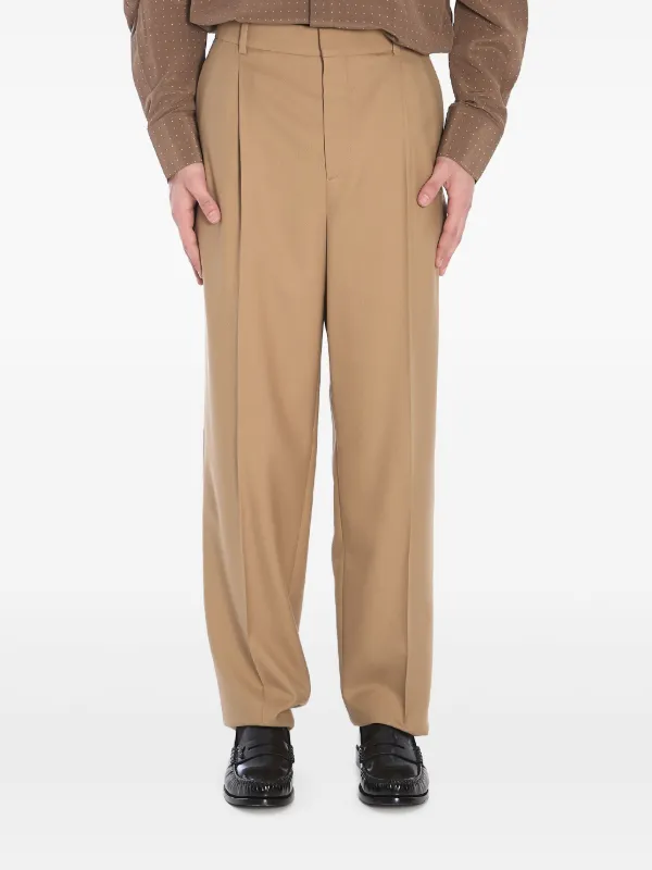 Saint Laurent Gabardine Trousers | Neutrals | FARFETCH