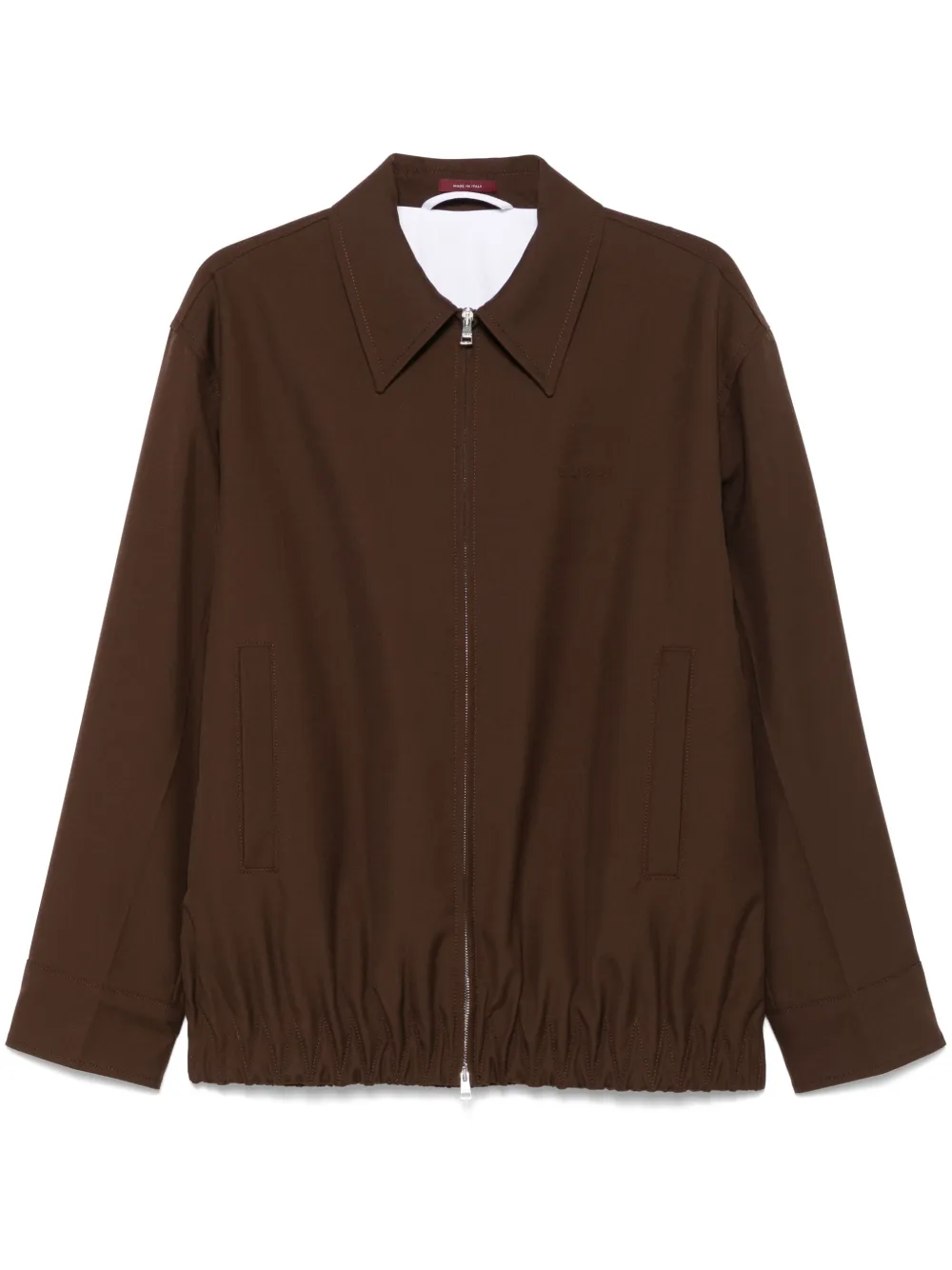 Gucci embossed wool jacket | Brown | Image 1