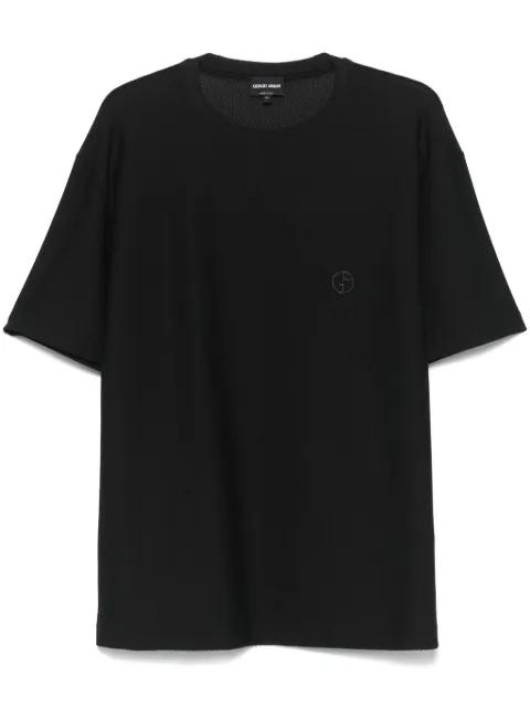 Giorgio Armani textured T-shirt