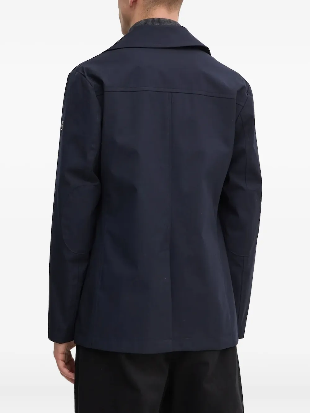 Liu •jo Double-breasted Coat In Blue