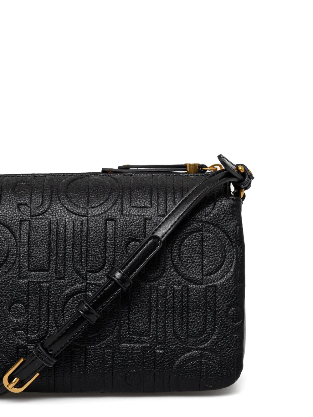 LIU JO Crossbodytas met logo-reliëf Zwart