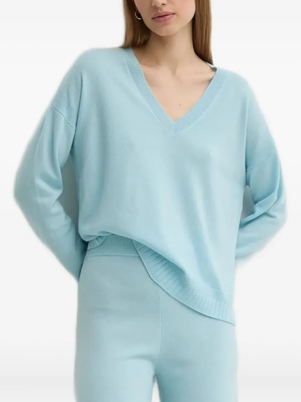 LIU JO Trui met V-hals Blauw