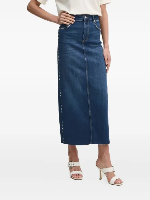 LIU JO stud-embellished denim skirt