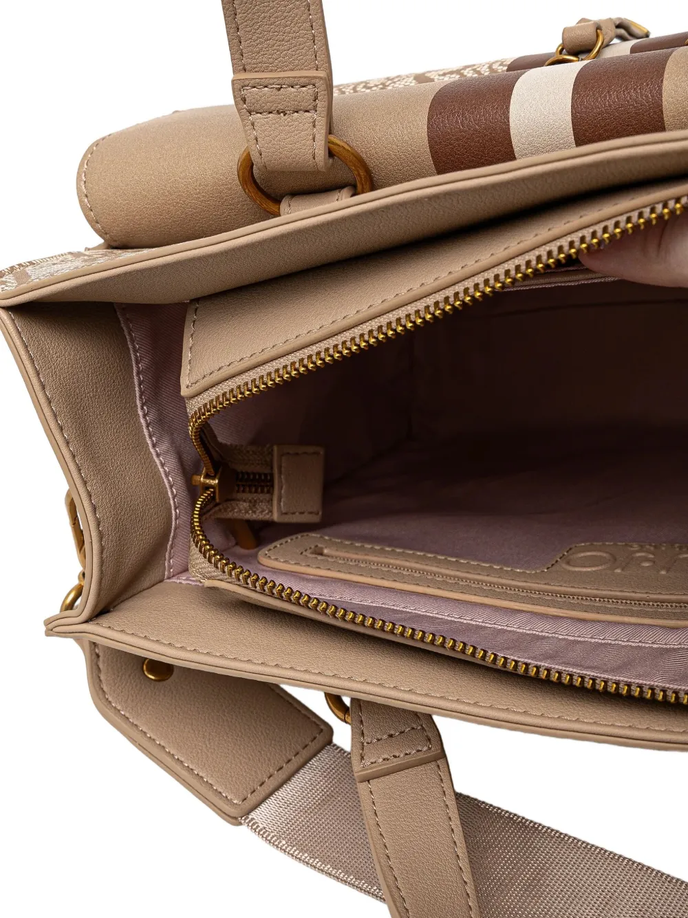 LIU JO Shopper met monogram Beige