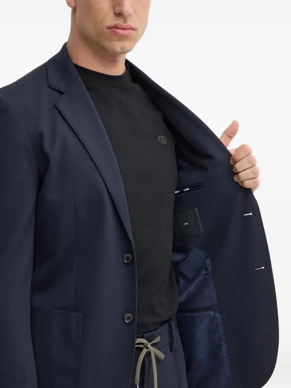 LIU JO Pak met enkele rij knopen Blauw