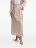 LIU JO drawstring-waist cargo skirt - Pink