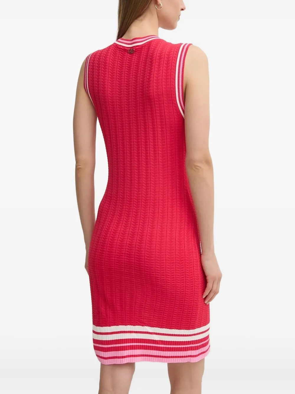 LIU JO ribbed-knit sleeveless mini dress - Rood