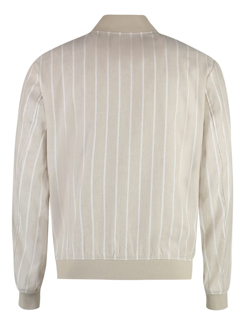 BOSS Bomberjack met krijtstreep Beige
