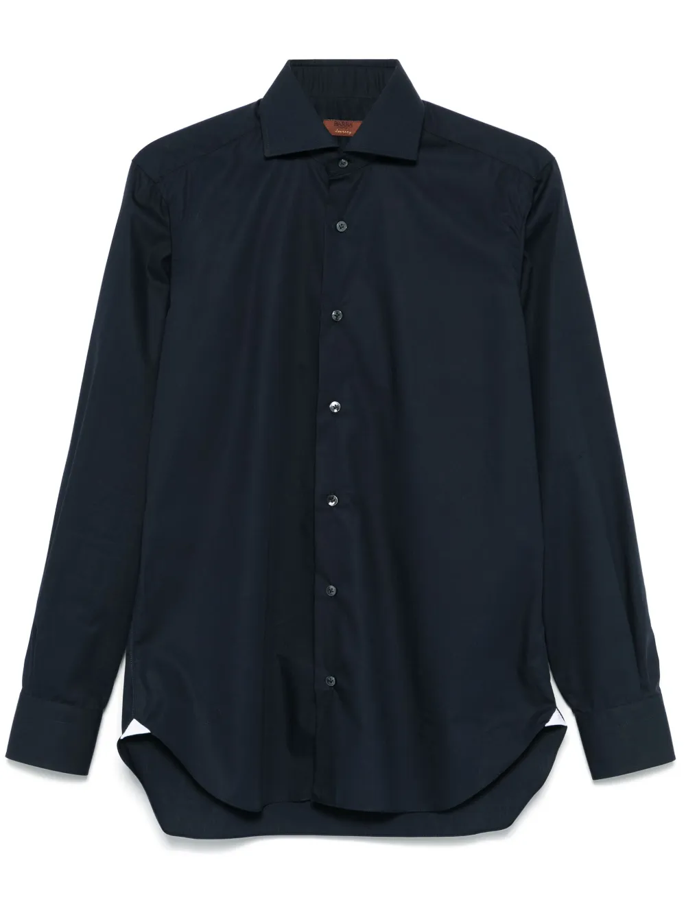 Barba camisa con cuello italiano | azul | Image 1