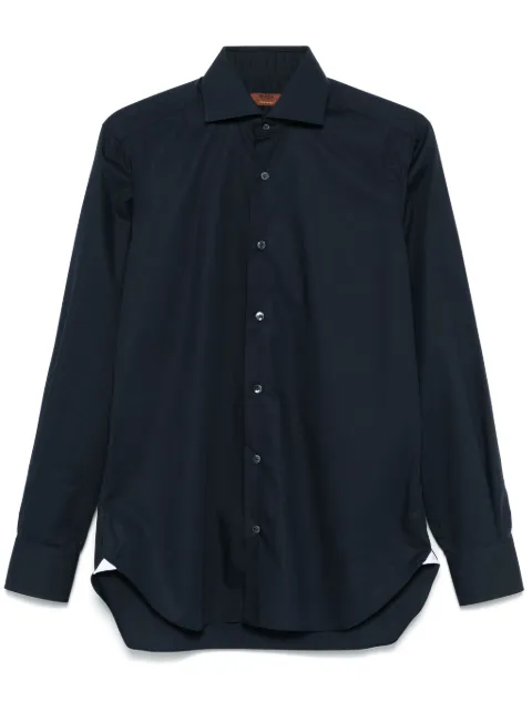 Barba spread-collar shirt