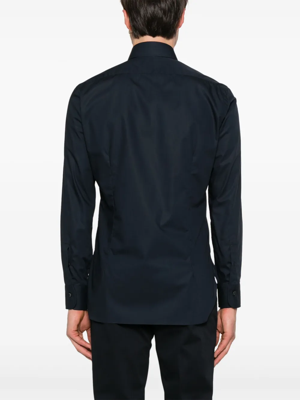 Barba Napoli Spread-collar Shirt In Blue