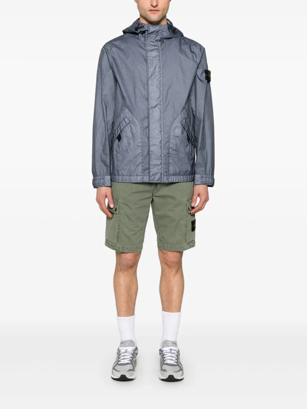 Stone Island Shorts met Compass-logopatch - Groen