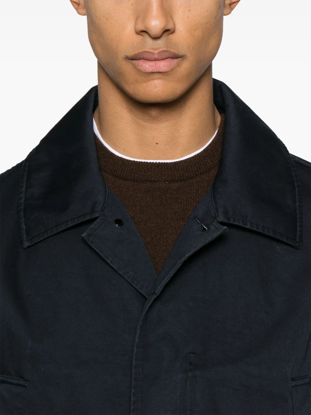 Stone Island Jas met Compass-logopatch Blauw