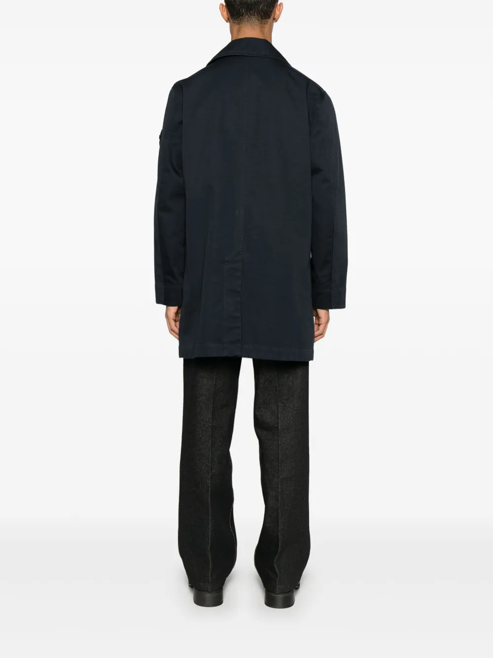 Stone Island Jas met Compass-logopatch Blauw