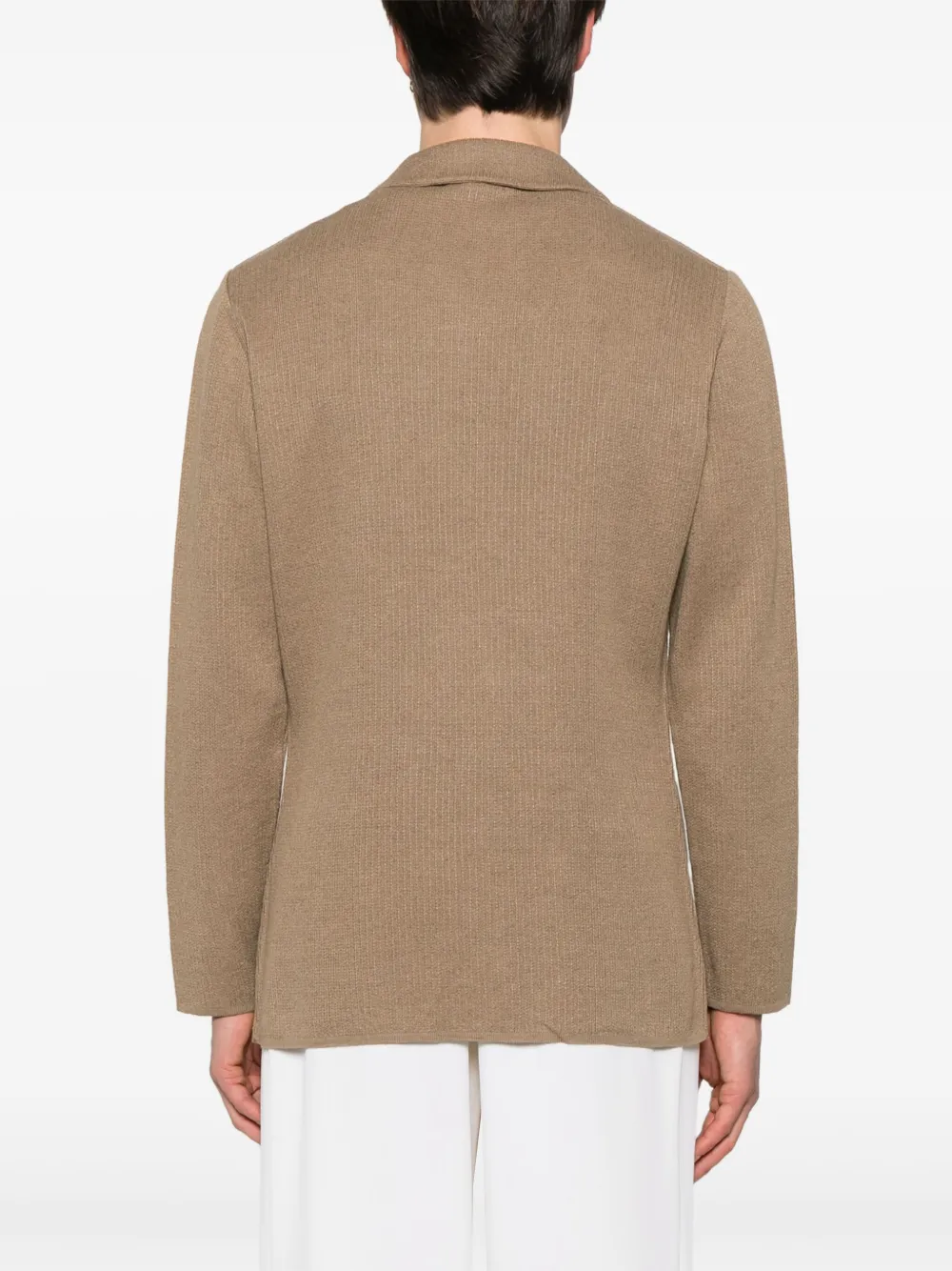 Lardini Blazer met enkele rij knopen Bruin