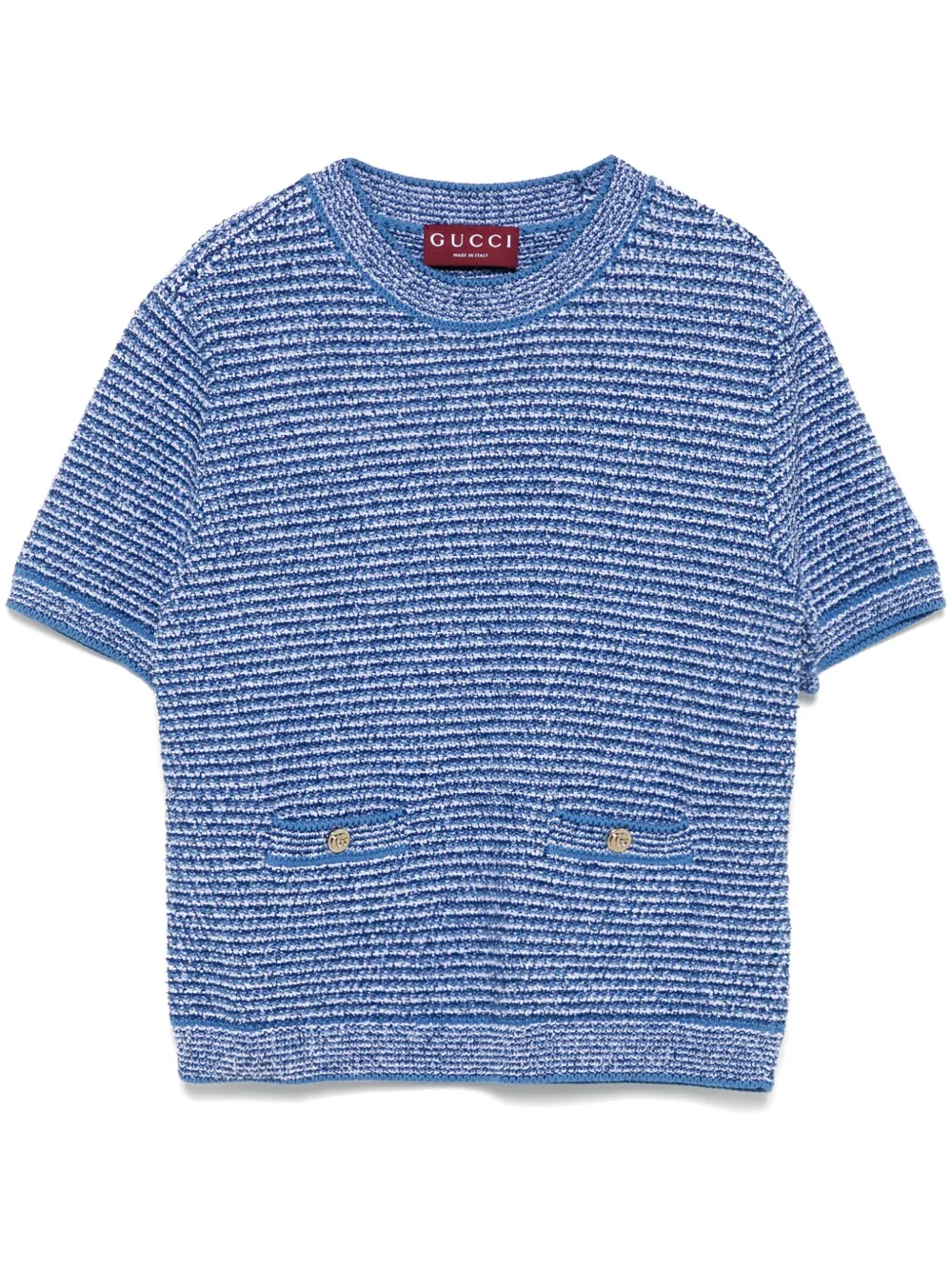 Gucci Katoenen T-shirt met ronde hals Blauw