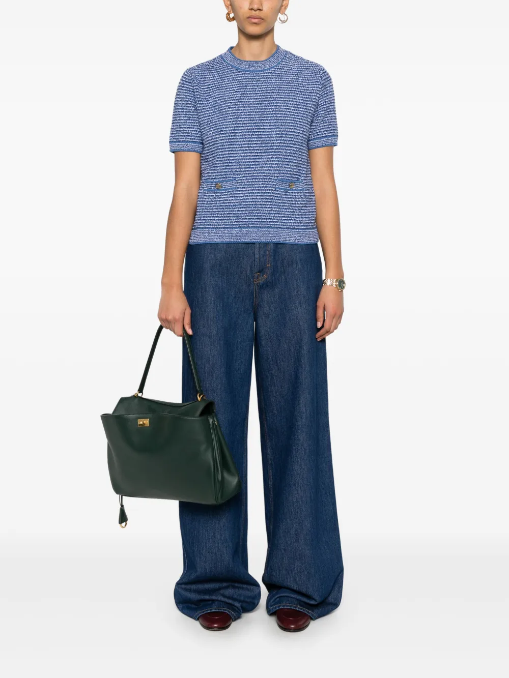 Gucci Katoenen T-shirt met ronde hals - Blauw