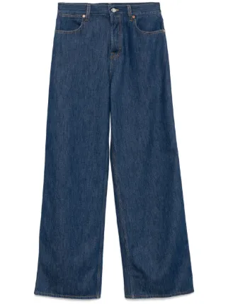Gucci Calça Jeans Wide Leg | Azul | FARFETCH BR