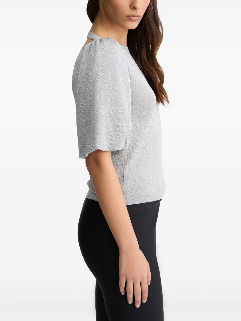 LIU JO Lurex top Zilver