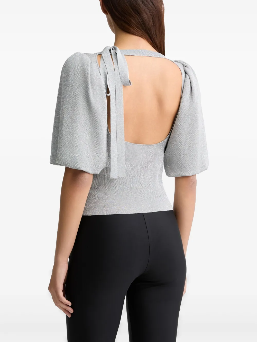LIU JO Lurex top Zilver