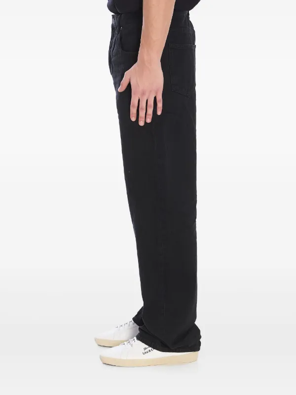 デニム・ジーパン Saint Laurent Straight-Leg Jeans Saint Laurent Women's' Extreme Baggy Straight-Leg Jeans in