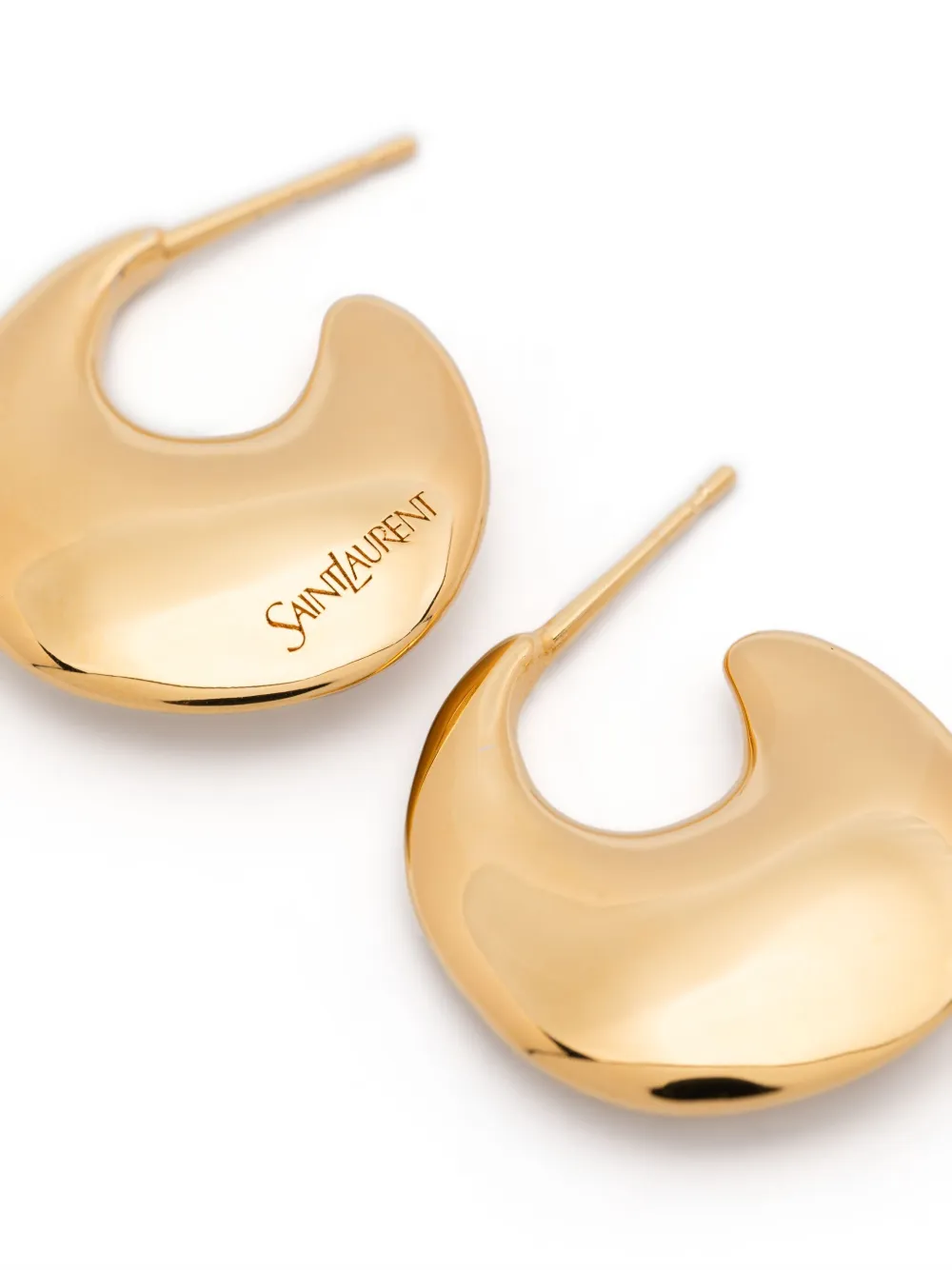 Saint Laurent Teardrop Earrings In Gold
