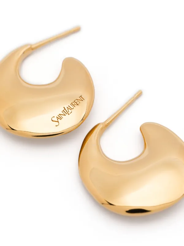 Saint Laurent ティアドロップ ピアス | ゴールドトーン | FARFETCH JP