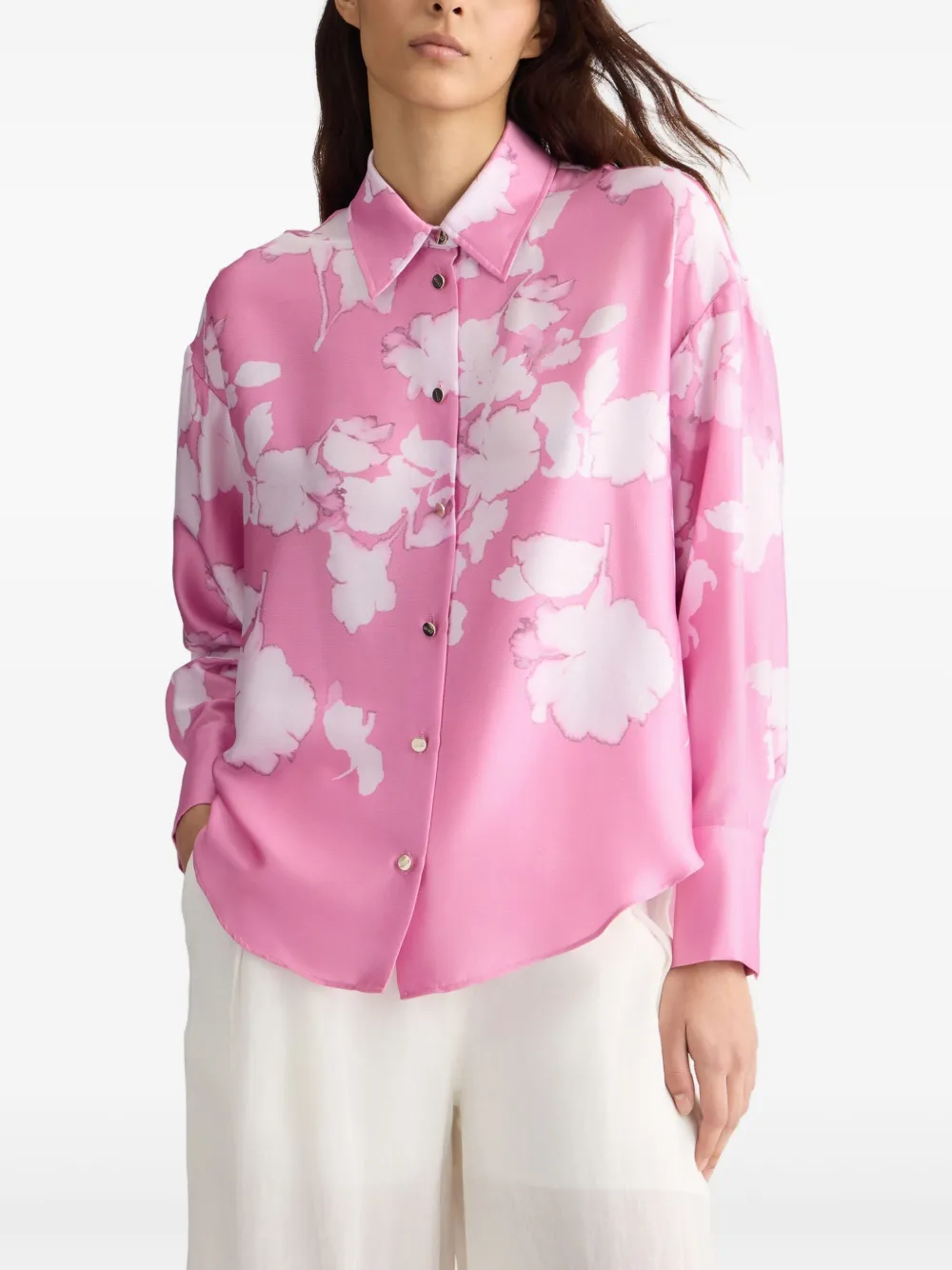 LIU JO Satijnen blouse Roze