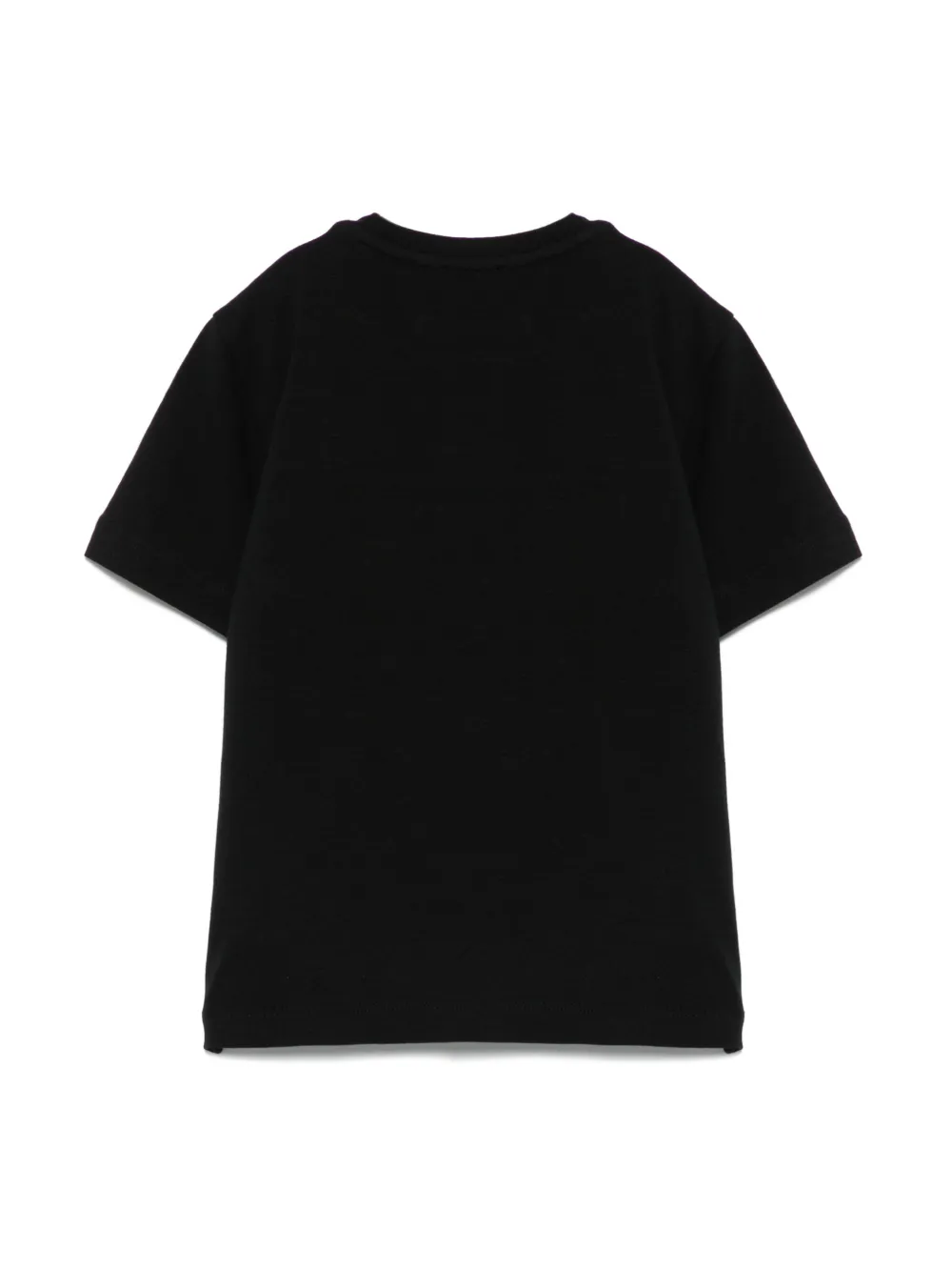 Elisabetta Franchi La Mia Bambina T-shirt met geborduurd logo - Zwart