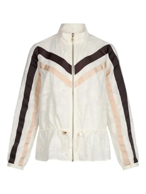LIU JO floral-embroidered cotton jacket