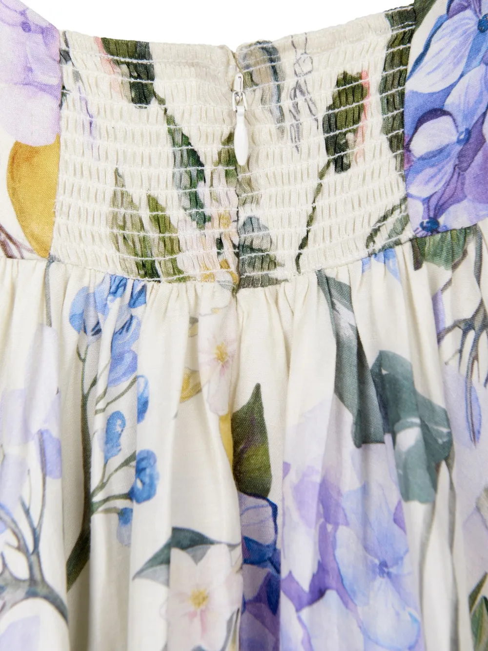 MAISON AVA Jurk met bloemenprint Beige