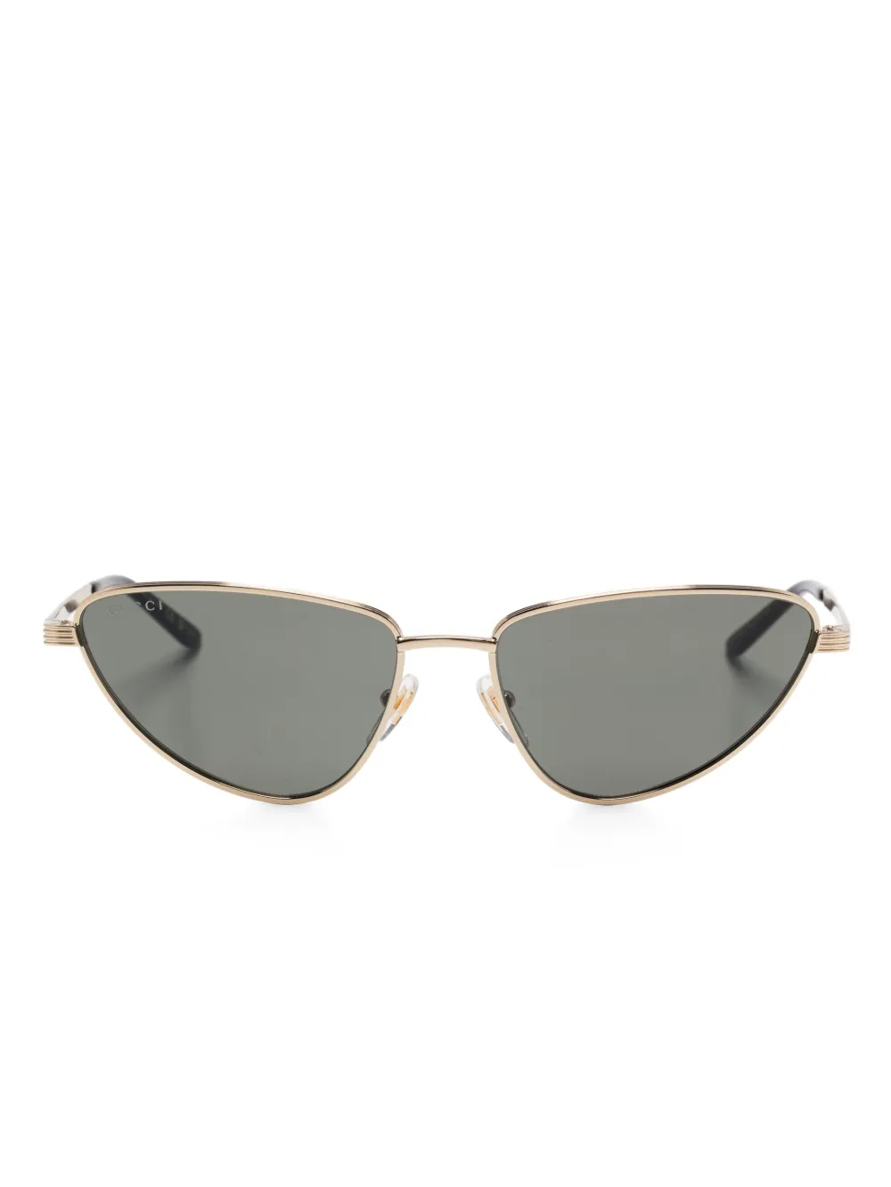 Gucci Eyewear Zonnebril met cat-eye montuur Goud