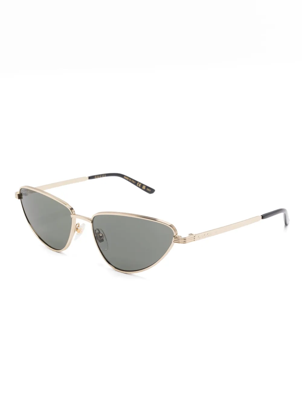 Gucci Eyewear Zonnebril met cat-eye montuur - Goud