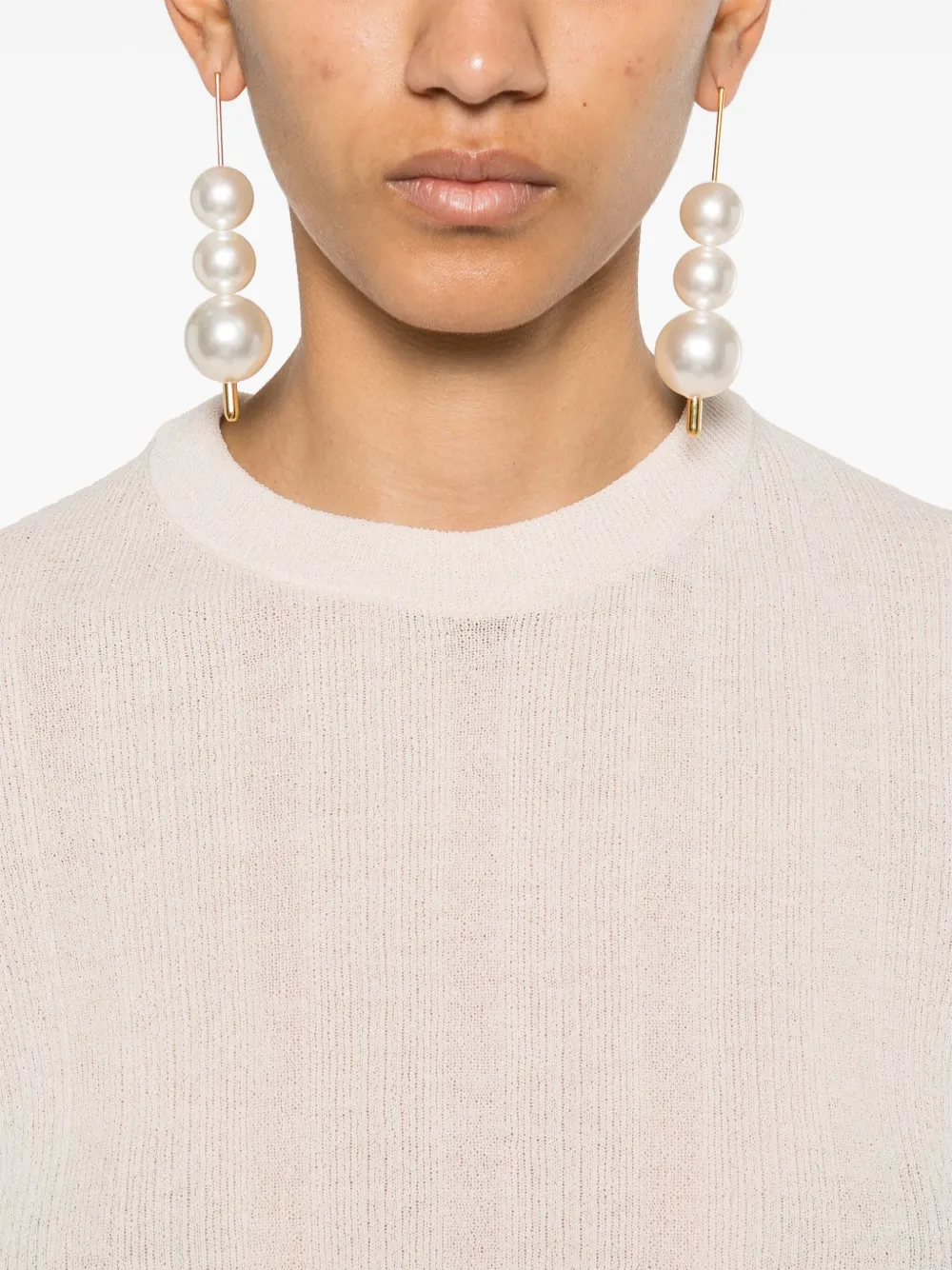Shop Jil Sander Fine-ribbed Top In Neutrals
