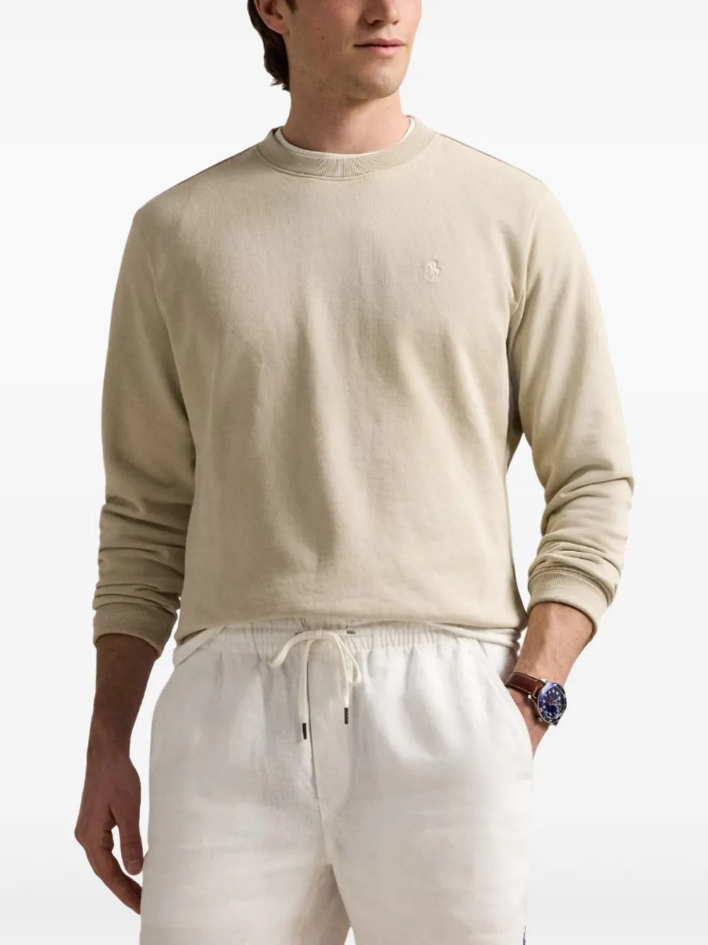 Polo Ralph Lauren Sweater met borduurwerk Beige