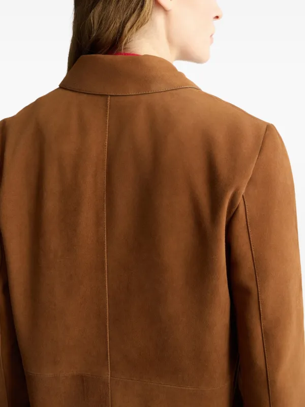 LIU JO Suede Jacket | Brown | FARFETCH LIU JO Suede Jacket | Brown | FARFETCH