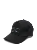 Elisabetta Franchi La Mia Bambina rubberised logo-print cap - Black