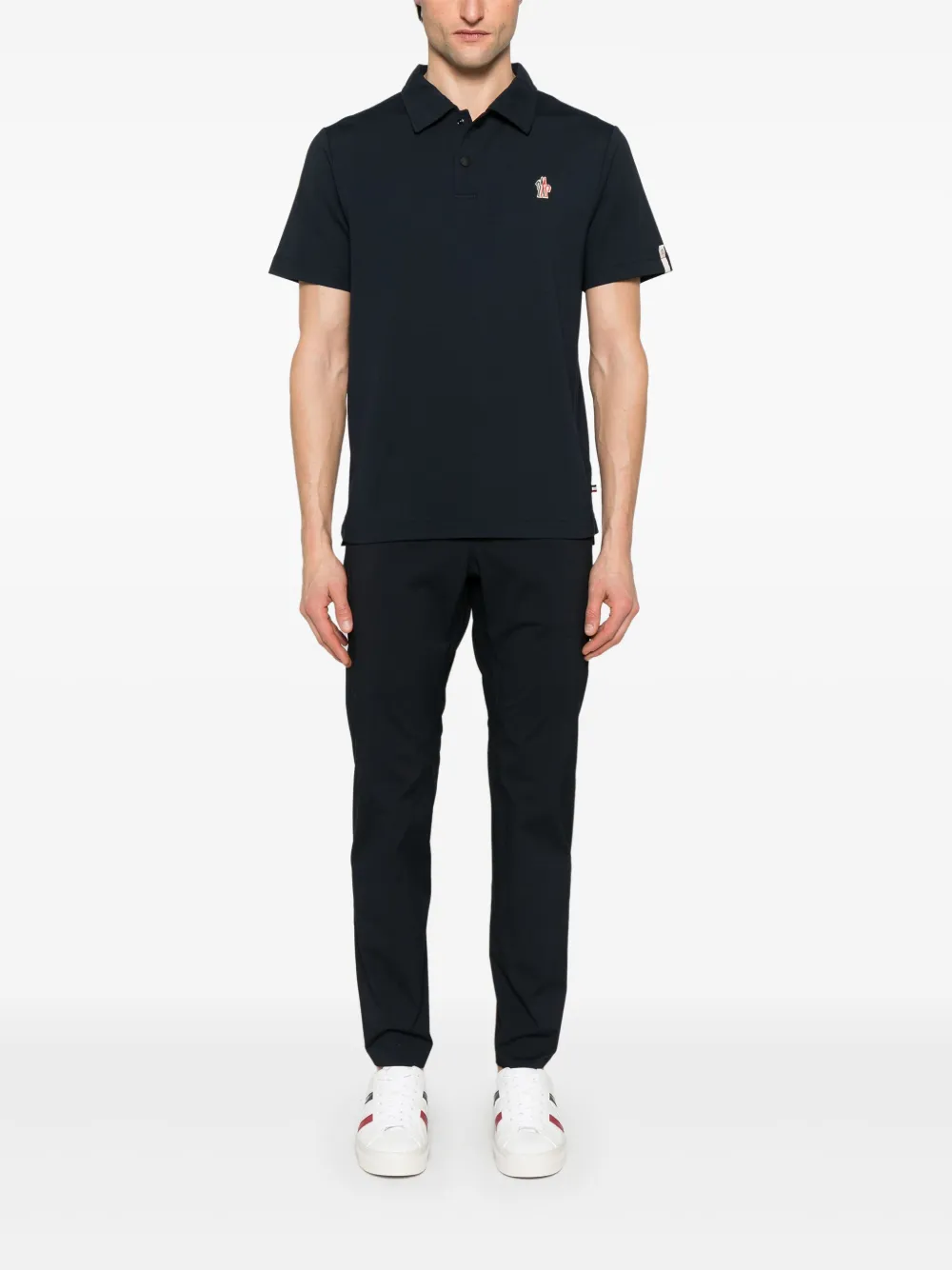 Moncler Grenoble Poloshirt met korte mouwen - Blauw